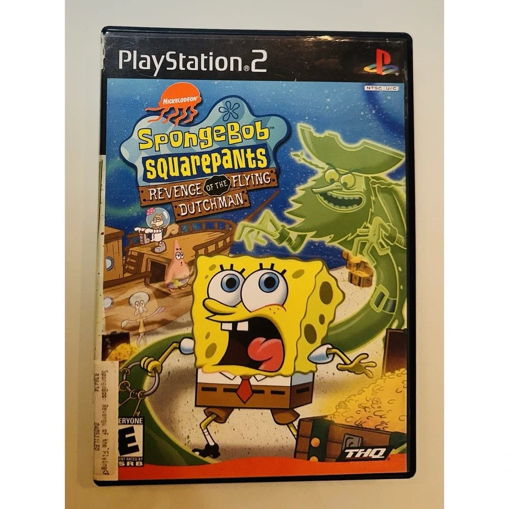 Lot 4 DVD PlayStation 2 Megaman, MVP Baseball 2004, SpongeBob, Grand Theft Auto
